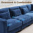 Redenius 123" Curved Corduroy Sectional Sofa Seater for 4-1565147927