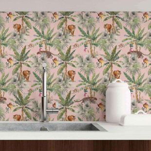 Peel & Stick Floral Tile