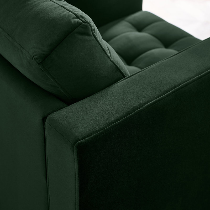 Jodi Velvet Armchair, Green