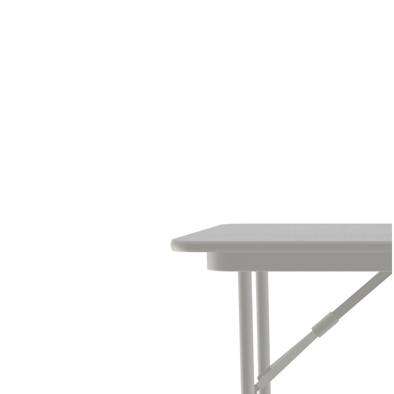 Table pliante rectangulaire 72'', Granite, H 26,5 po x L 48 po x l 24 po