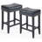 Backless Saddle Upholstered 26" Counter Stool with Wood Frame-867278263-867278262