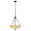 Luminaire bol suspendu unique à 2 lumières-16183497