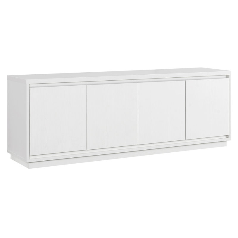 Timeo Unfinished TV Stand for TVs up to 75", White