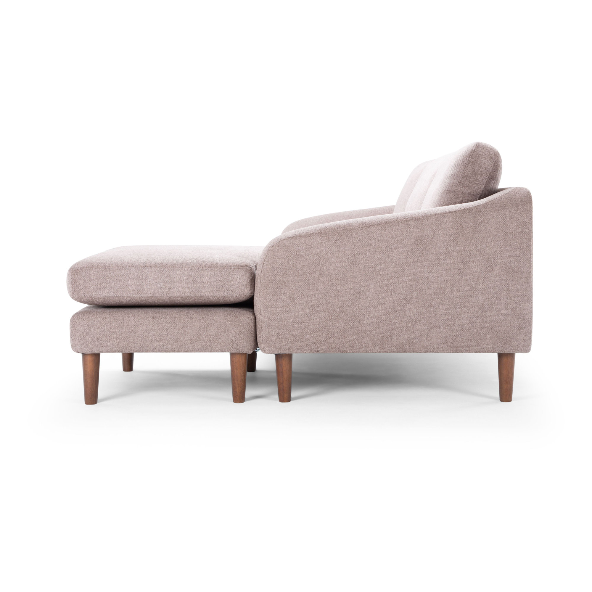 Lana Upholstered Reversible Chaise L-Sectional, Angel Mocca Performance Chenille