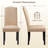 Mardell Fabric Upholstered Classic Dining Chair with Nailhead Trim Solid Wood Legs-916386584