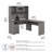 Shelonda Adjustable L-Shaped Computer Desk