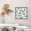 Motif abstrait de carreaux bohémiens, reproduction d'art non encadrée-43676492