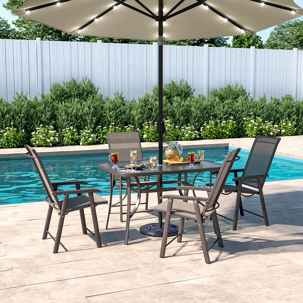 Rosalind Wheeler Aamorah 4 Seater Dining Set | Wayfair.co.uk