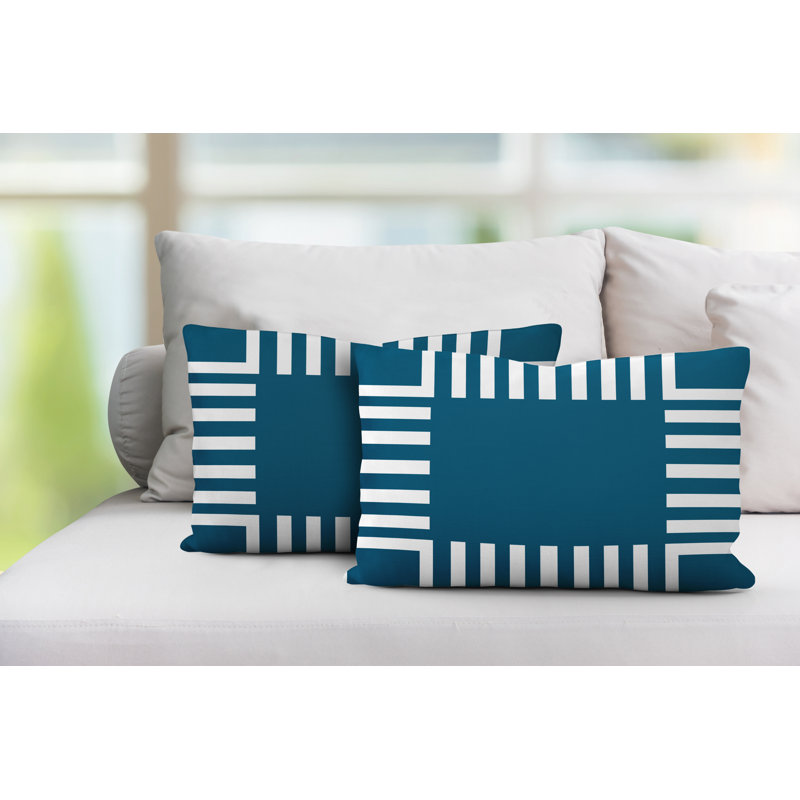  Coussin décoratif intérieur / extérieur sans ajout décoratif, Turquoise