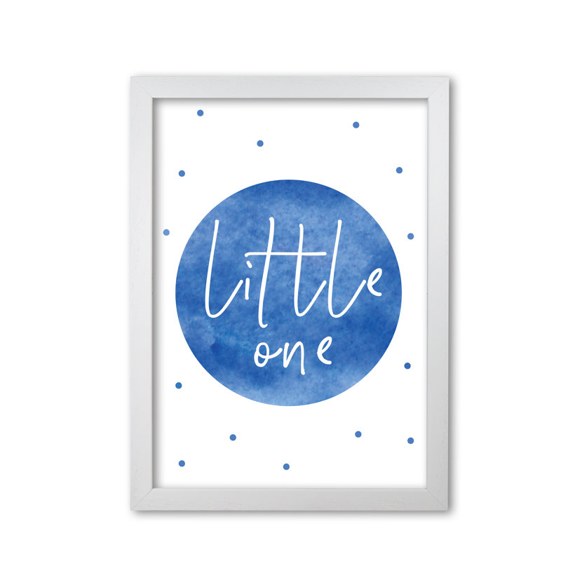 Little One - Painting, White Grain Frame, 60 cm H x 42 cm W x 5 cm D