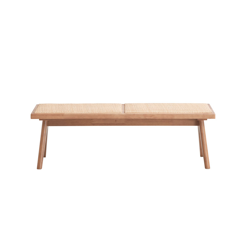 Pratique et à la mode, banc, largeur de 51 pouces, poids de 23 lb, utilisation sans effort de style Mid-Century, respirant, profondeur 14, siège chaud