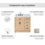 Meuble-lavabo simple en bois massif 36 po Tidworth avec plateau en marbre de Carrare 1,5 po-1566296948-1546052620-1546052611