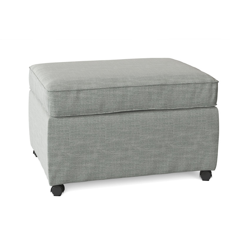 Rika Upholstered Ottoman, Conversation Capri Basketweave