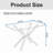 47.24" Rectangular Clear Tempered Glass Dining Table-390650267