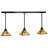 Rustic Lodge 3 - Light Craftsman Brown Pool Table Lights Pendant