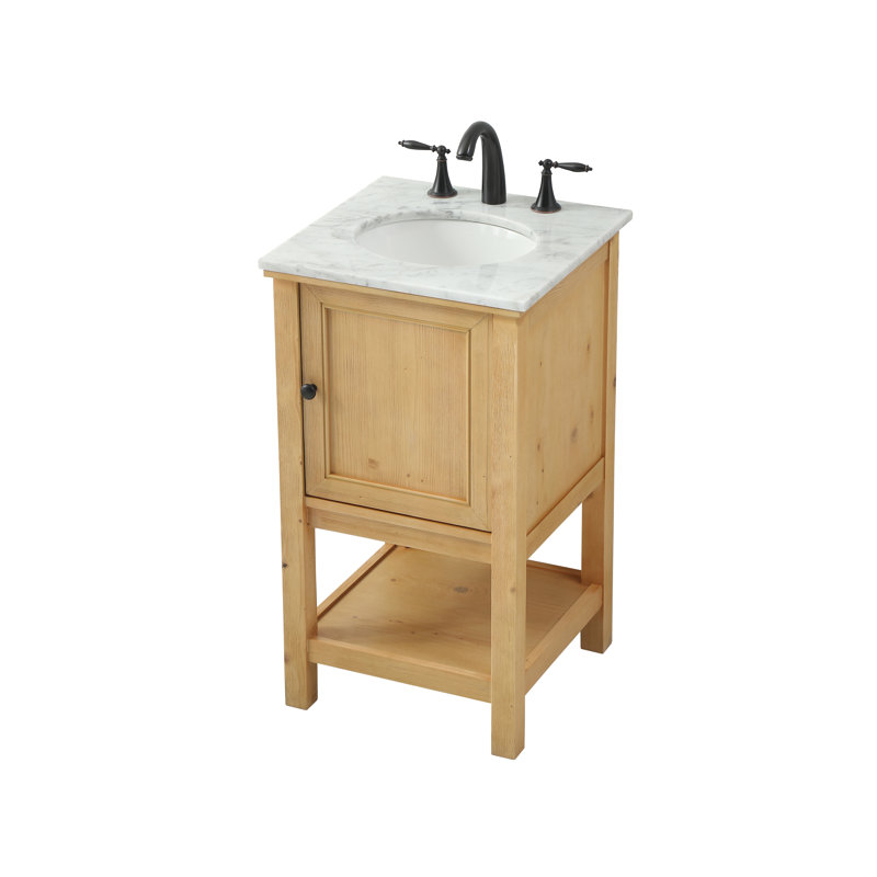 Ensemble de meuble-lavabo simple 19 po Narron, Naturel
