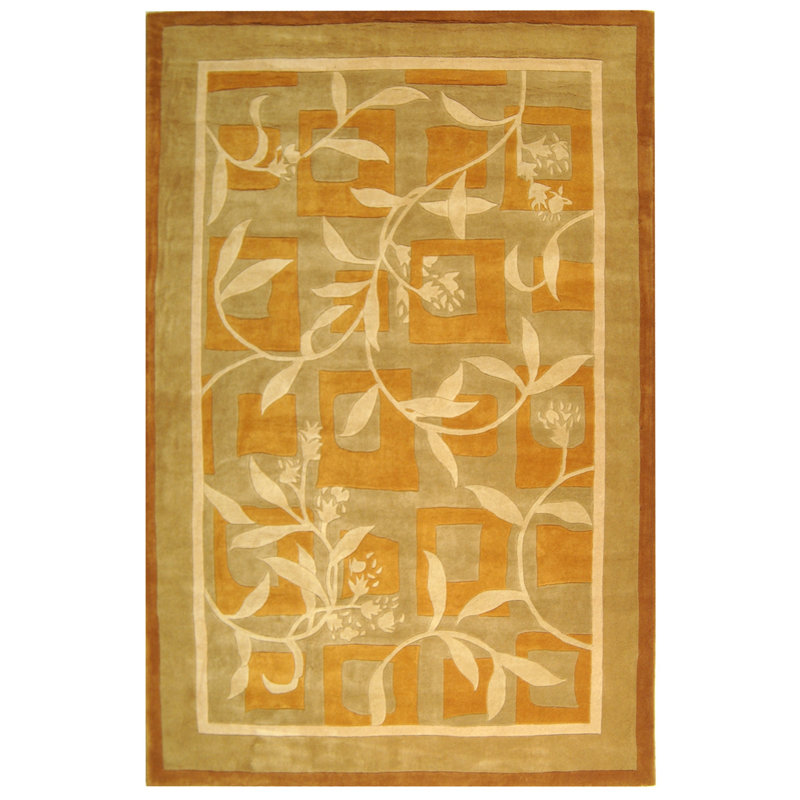 Tapis en laine touffeté à la main Charbonneau Drive, Rectangle 2 pi 6 po x 4 pi 6 po