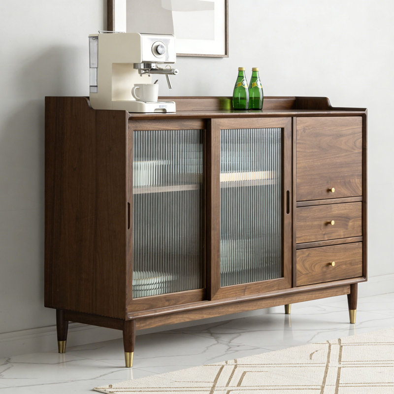 Buffet simple et moderne avec rangement rétro, H 39,37 po x l 55,11 po x P 15,74 po