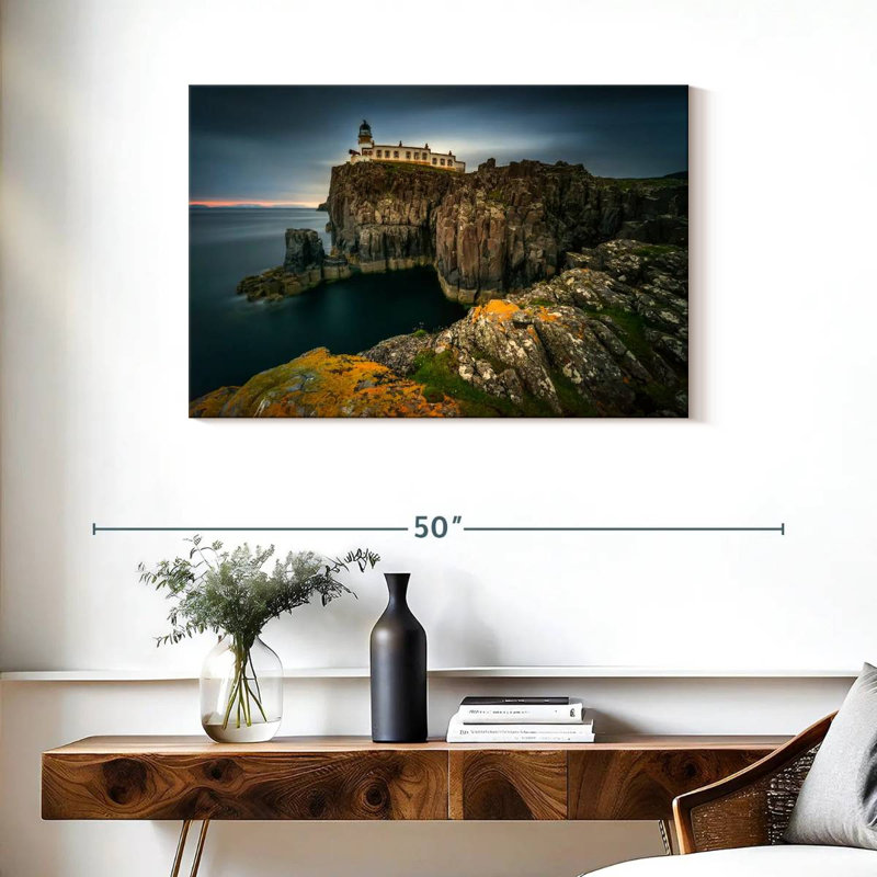Dusky Neist Point Lighthouse, 24" H x 36" W
