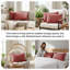 Couvre-oreillers matelassés à motif carré en microfibre à double bordure brossée avec bords passepoilés Southshore Fine Linens, ensemble de 2, 20 po x 36 po, Marsala-399142819-324762885