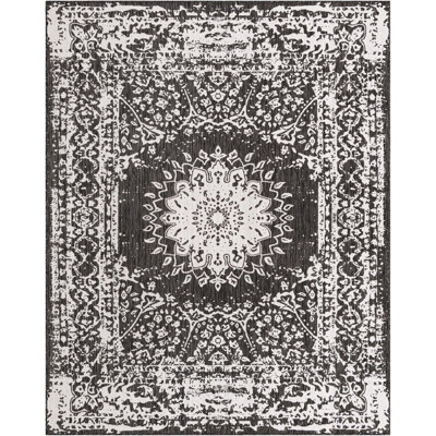 Tapis noir et blanc Contemporary Hitchens