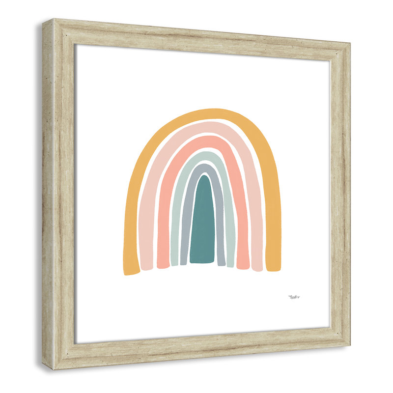 Décoration murale pour enfants, H 18 po x l 18 po x P 0,63 po, Beige Flat Framed
