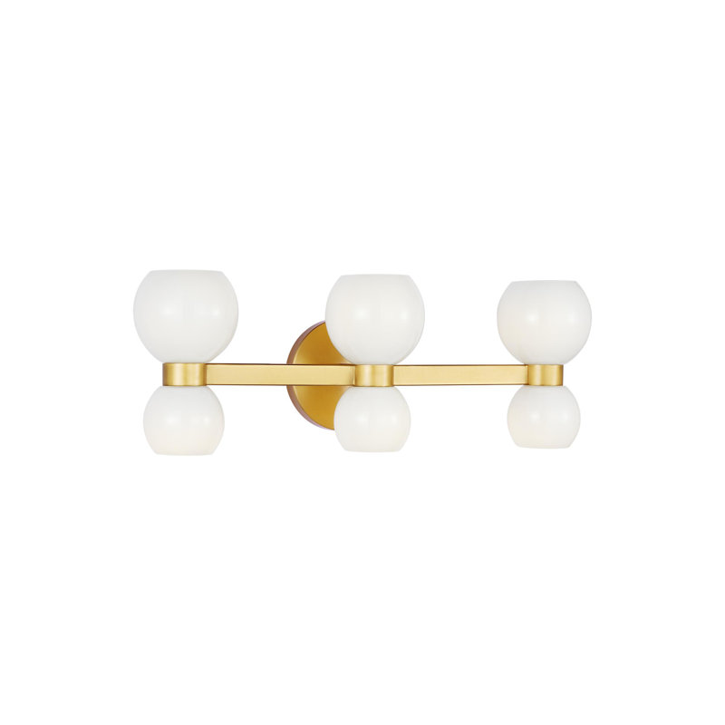 Londyn 6 - Light Vanity Light, Burnished Brass