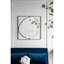 Miroir coquelicot en métal doré avec cadre en métal doré, 32 x 1 x 32 po