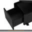 Table de bout mobile avec roues verrouillables, table d'appoint de style crème avec tiroir de rangement, table de chevet étroite de 11,8 pouces avec rangement multicouche, salon, noir-390977302