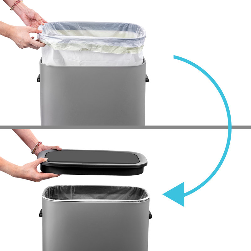 Poubelle à capteur de mouvement 15 gallons