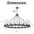 20-light Wagon Wheel Chandelier-2082105017