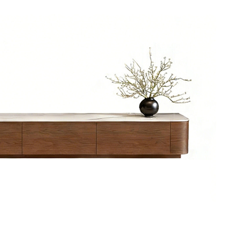 Meuble télé moderne rétro minimaliste, 14.17"H x 94.48"L x 13.77"W