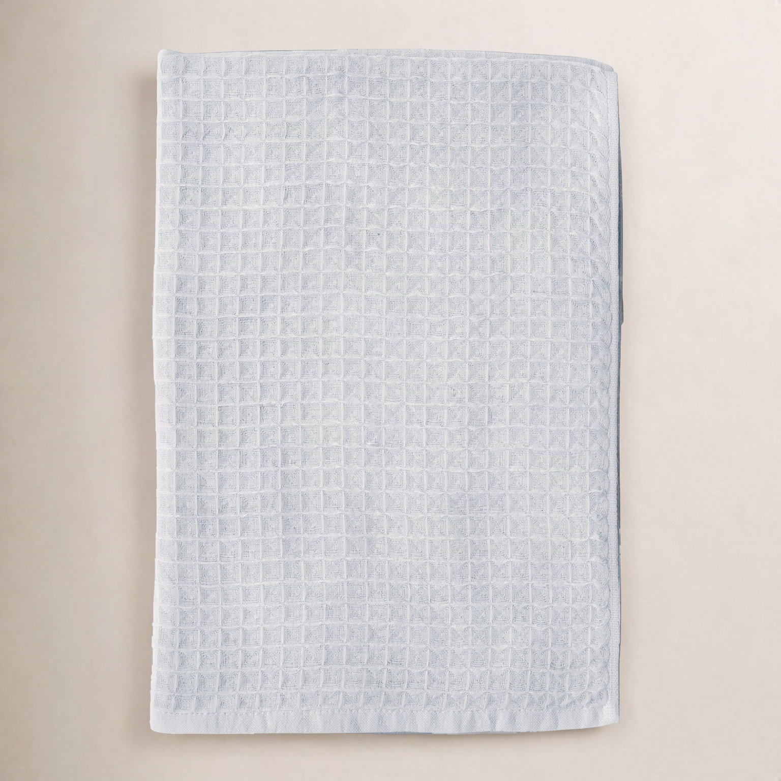 Waffle Twist Cotton Hand Towel, Ocean