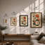 Five Flowering Stems Botanical - Framed Print-392778659-392778687
