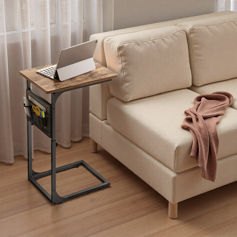 Table d'appoint à hauteur réglable pour canapé