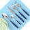 Ensemble de couverts 5 pièces en acier inoxydable 18/10 Glamour, service pour 1 personne