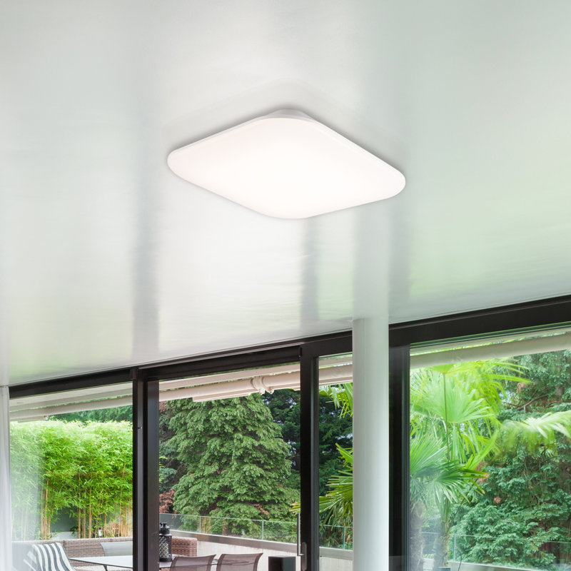 Plafonnier encastré 1 lumière Ahsen, H 3,36 po x l 18 po x P 18 po