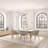 Lennon Solid Wood Top Four Leg Dining Set-93721174-93721177
