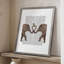 «Elephants Heart and Rose», reproduction encadrée - bois massif-27596462