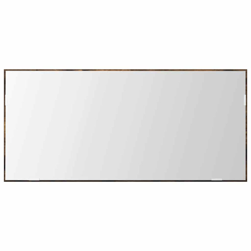 Bathroom Mirror 80 X 8.5 X 37 Cm Engineered Wood, Brown