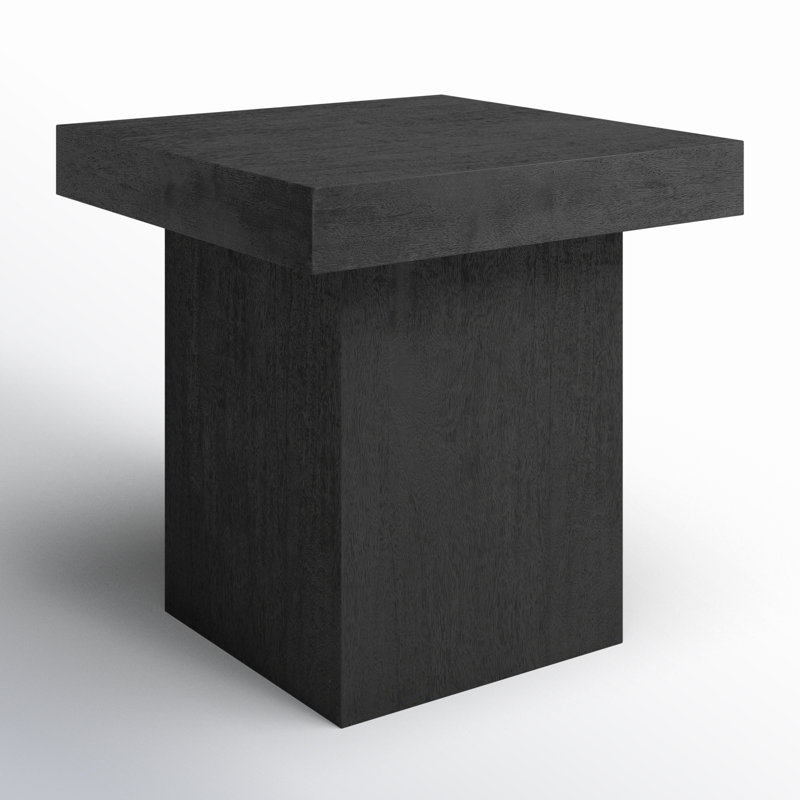 Alibi End Table, 24" H x 24" W x 24" D, Black