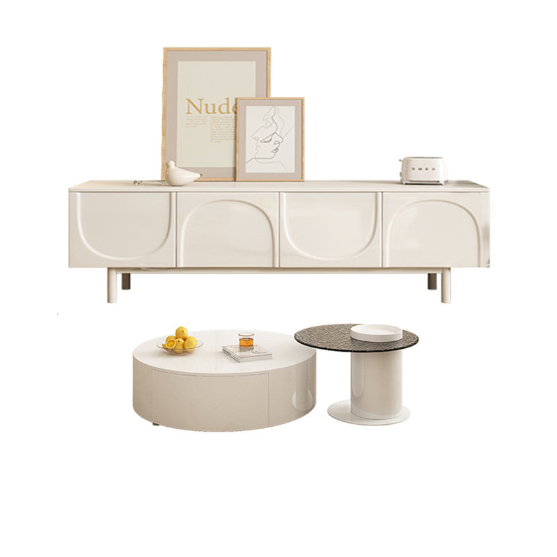Nordic Style TV Stand and Coffee Table Set