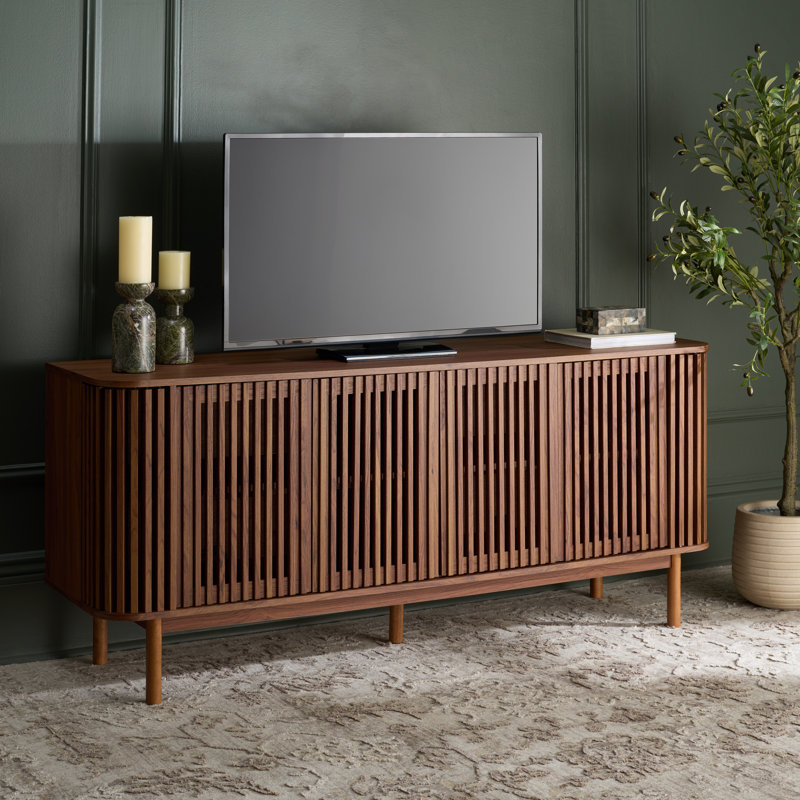 Adiel 4 Door Sideboard/TV Stand, Walnut