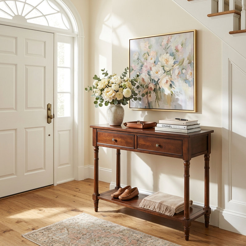 Beauman 90cm Console Table, Brown