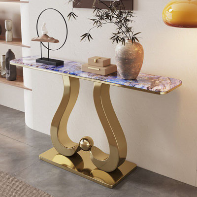 Console légère en métal de style luxueux