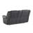 Gray Reclining Console Loveseat