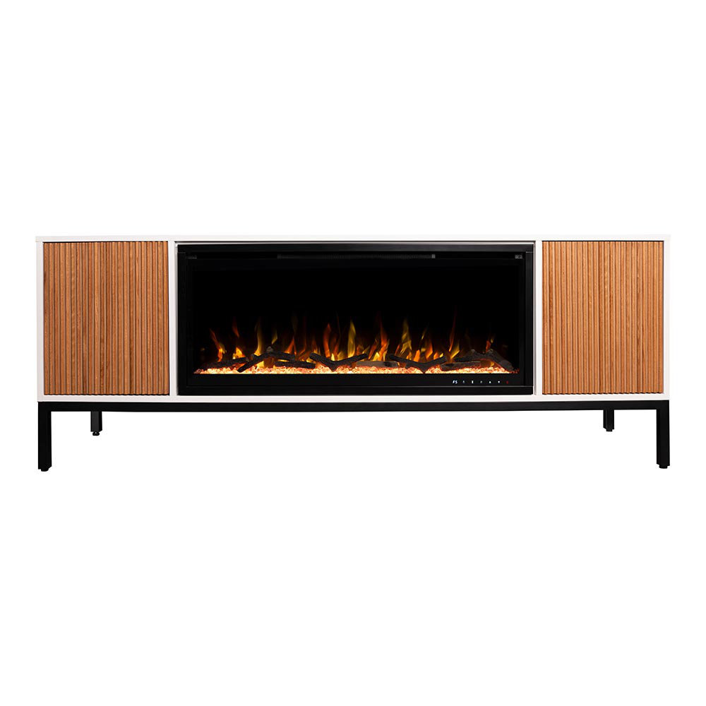 Modern Ember Emory Smart Electric Fireplace Tv Stand | 42” Firebox Heater | With Wi-fi App Modern Ember