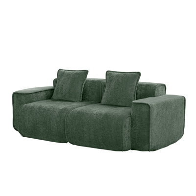 Harrison LSF&RSF Sofa Velvet-Green