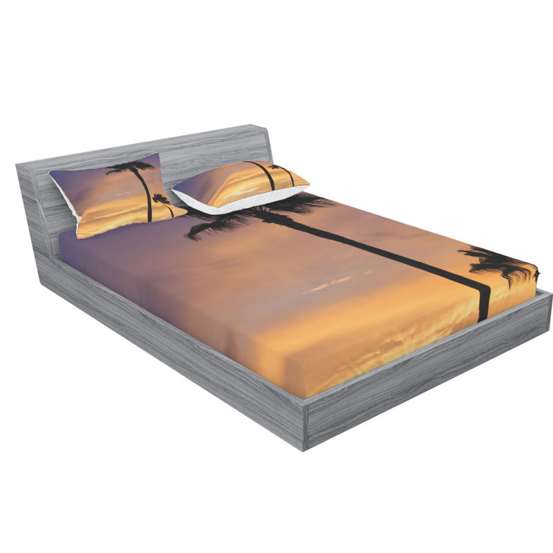 Microfiber Sheet Set, Queen Sheet Set with Fitted Sheet