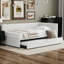 Lit de jour simple rembourré avec couchette-1194278610